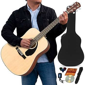 Fender Classic Design CD-60S NAT ハードケース付 Amazon.com: Fender CD-60S Acoustic Guitar - Natural Bundle
